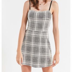 UO plaid mini dress M